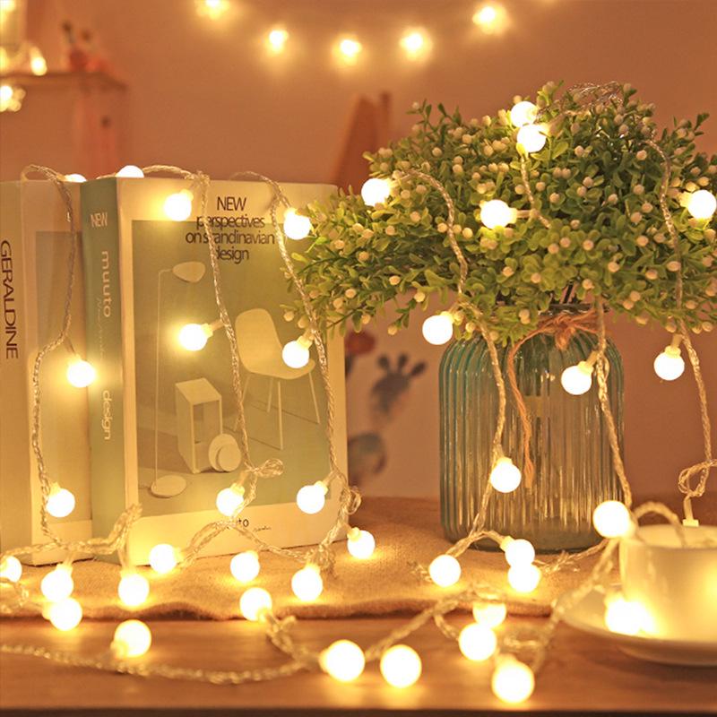 LED Round Ball Fairy String Lights - Christmas, Bedroom, Birthday, Outdoor, Camping Decoration