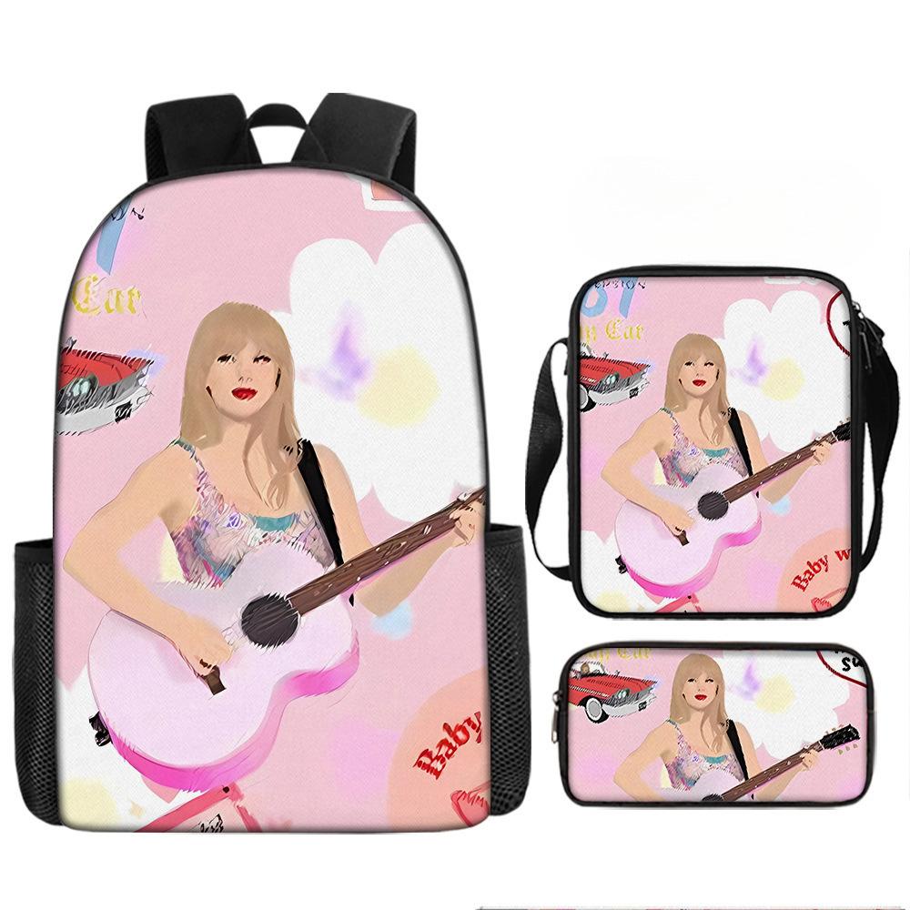 Taylorswift Taylor Swift Elementary School Bag Children'S Cartoon Backpack Anime Backpack Satchel