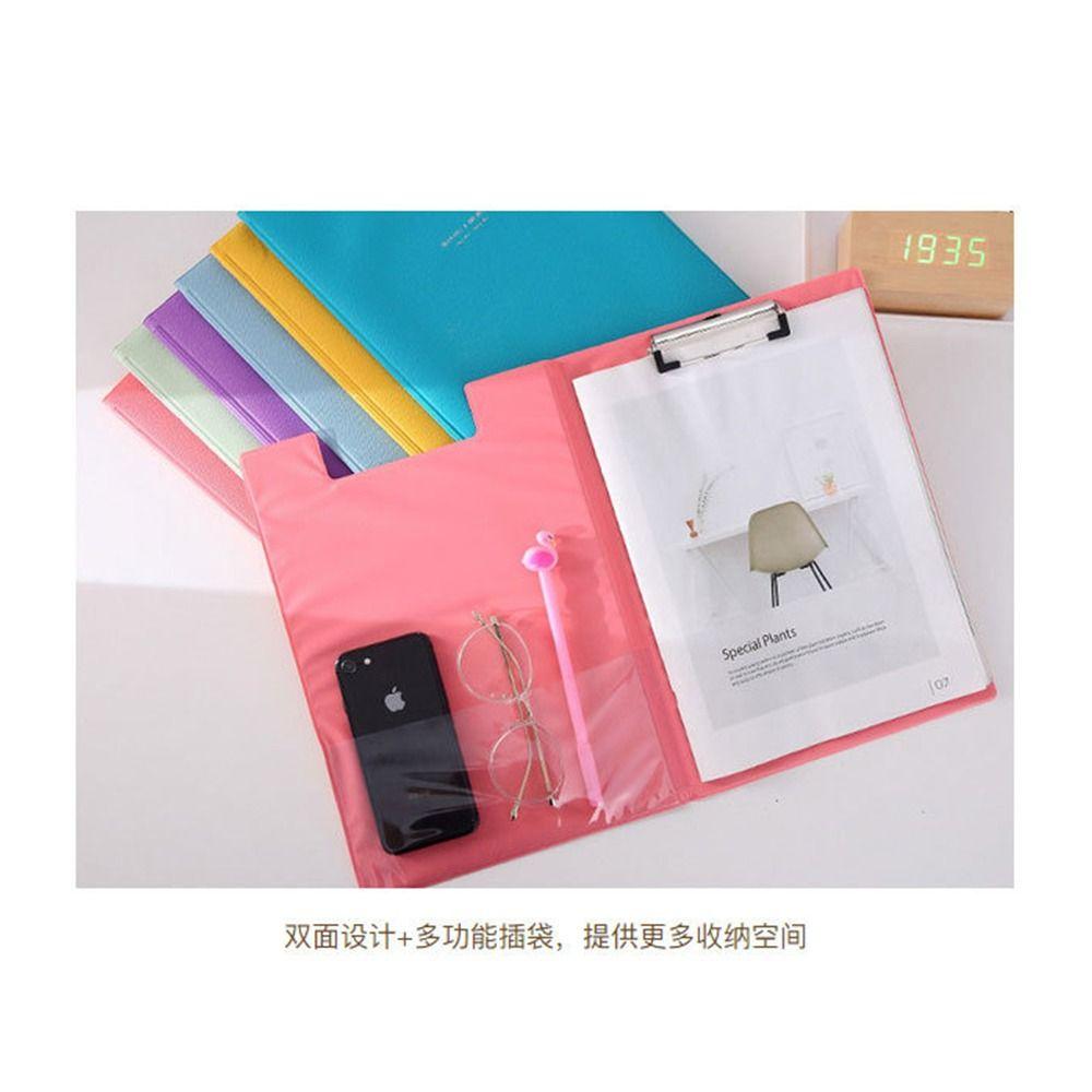 PU Leather Clipboard Color Contract Folder High Quality File Folder Gift