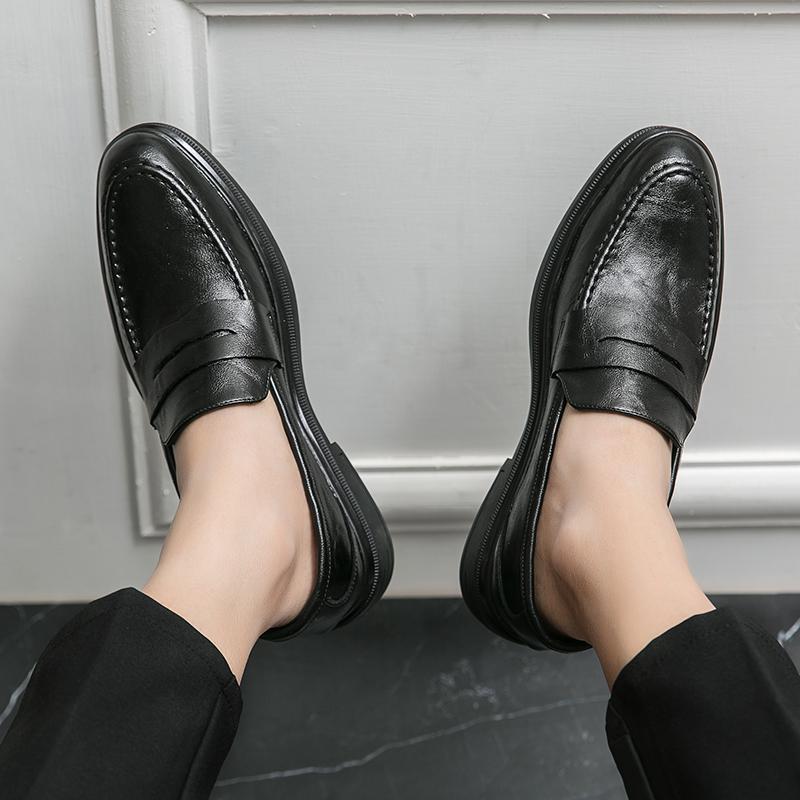 

Size 45 men s business leather shoes men s British overalls men s shoes fashion personalized dress shoes leleathershoes 45 коричневий