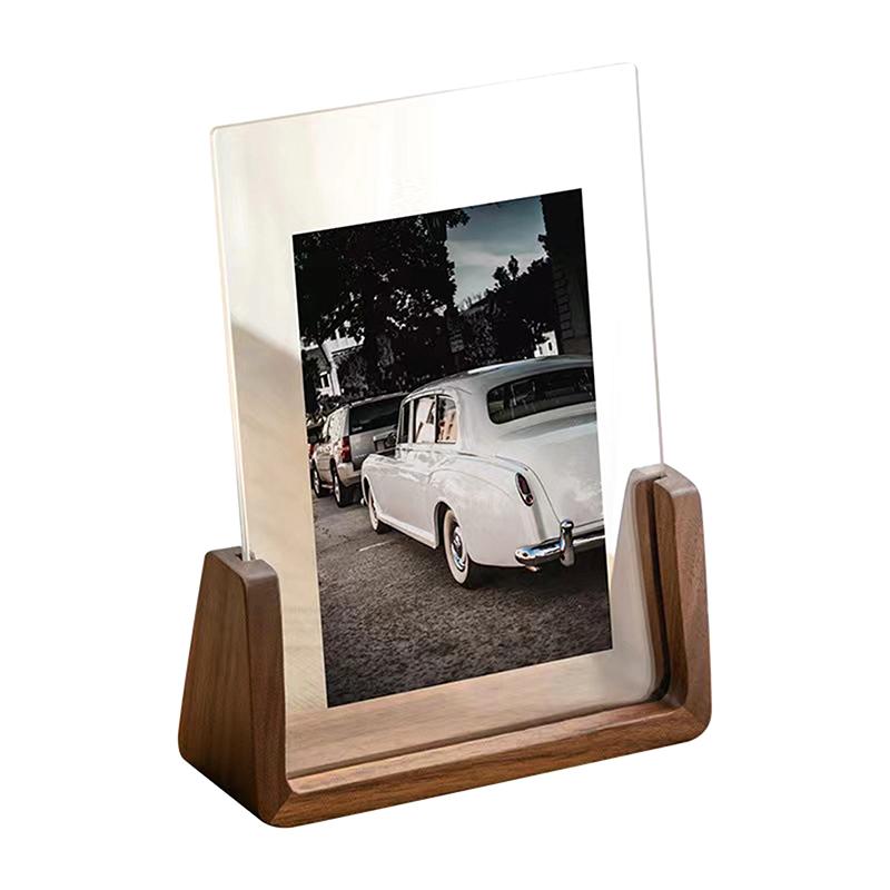 6 Inch Picture Frame Wooden Kpop Idol Po Display Wedding Party Picture Holder Desktop Office Po Decor Card Holder