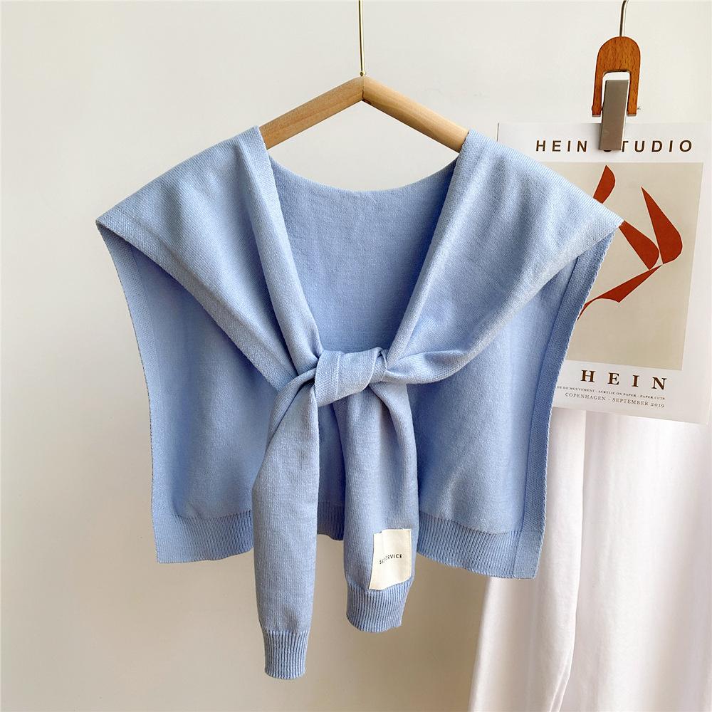 

45*96 см однотонная трикотажная солнцезащитная шаль, украшение, поддельный съемный воротник, аксессуары для платья, защита шеи и плеч