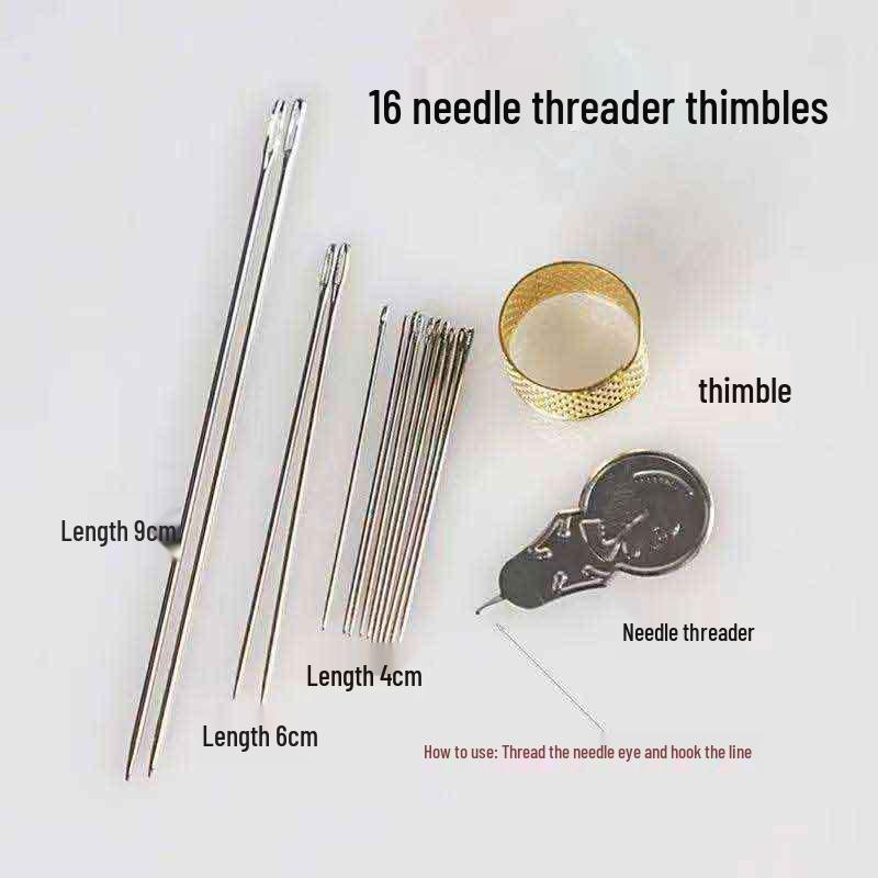 White 3-Ply Quilting Thread: Thick Handmade Cotton for Household Sewing