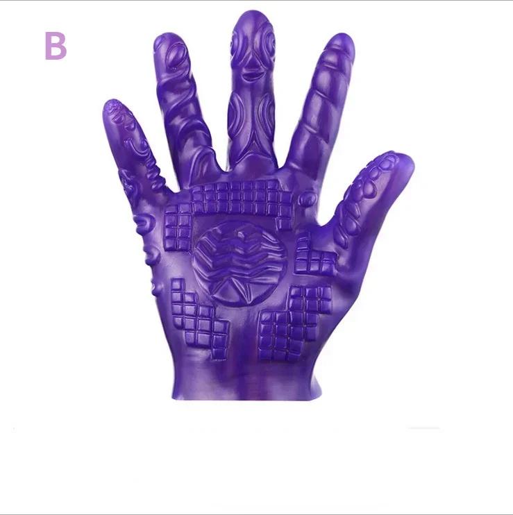 Masturbation Sex Gloves Erotic Finger For Adult Couples Sex Products Gloves Sex Shop Toys Gloves Purple / Pink / Black