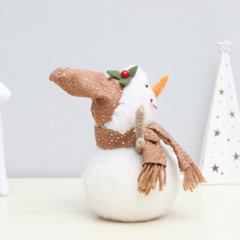 Wind Wool Felt Elk Snowman Doll Desktop Ornament 1PCS Snowman