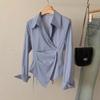 Spring Autumn Casual Striped Shirt Women Shirts Fashion Female Long Sleeve Slim Blouse Tops Office Lady Shirts