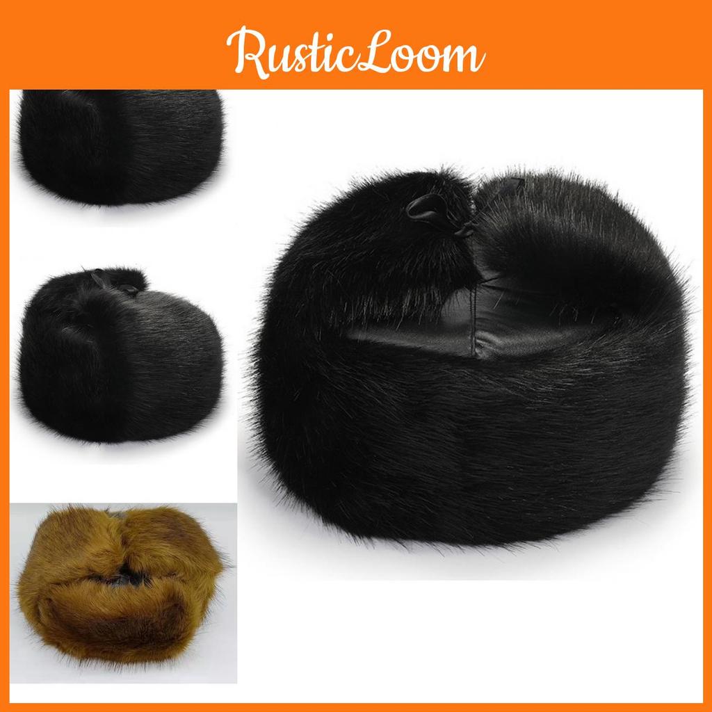 Winter Mink Hat Middle Aged Elderly Warm Thick Velvet Ear Protection