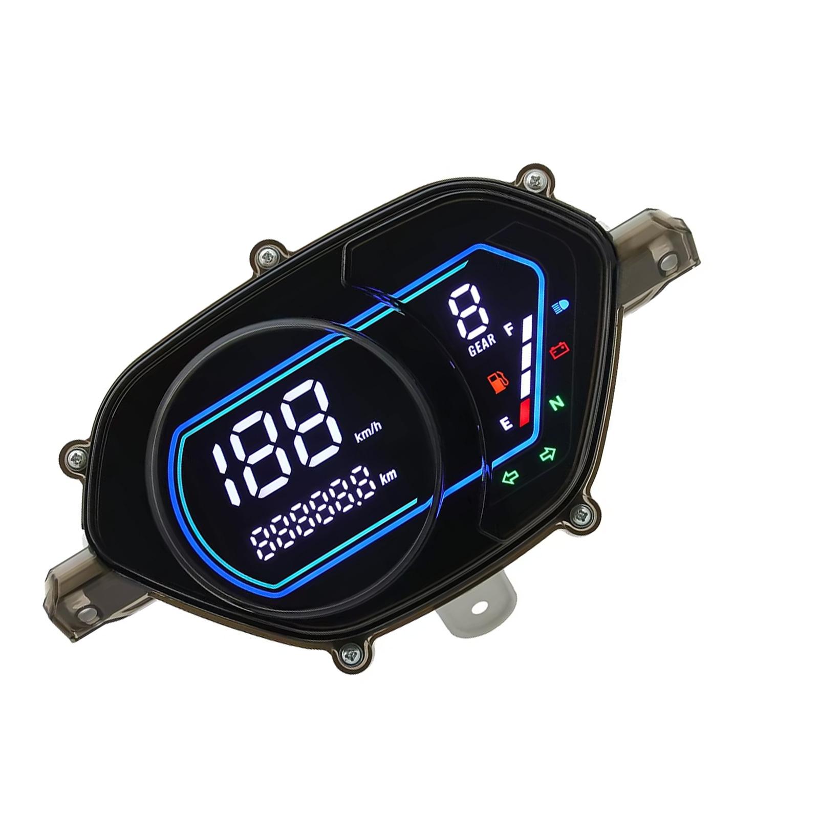 

Easy To Install Motorcycle LCD Dashboard Meter Speedometer Fuel Display Gear For 115R SMASHV115-FI SMASH115-FI Scooters 1