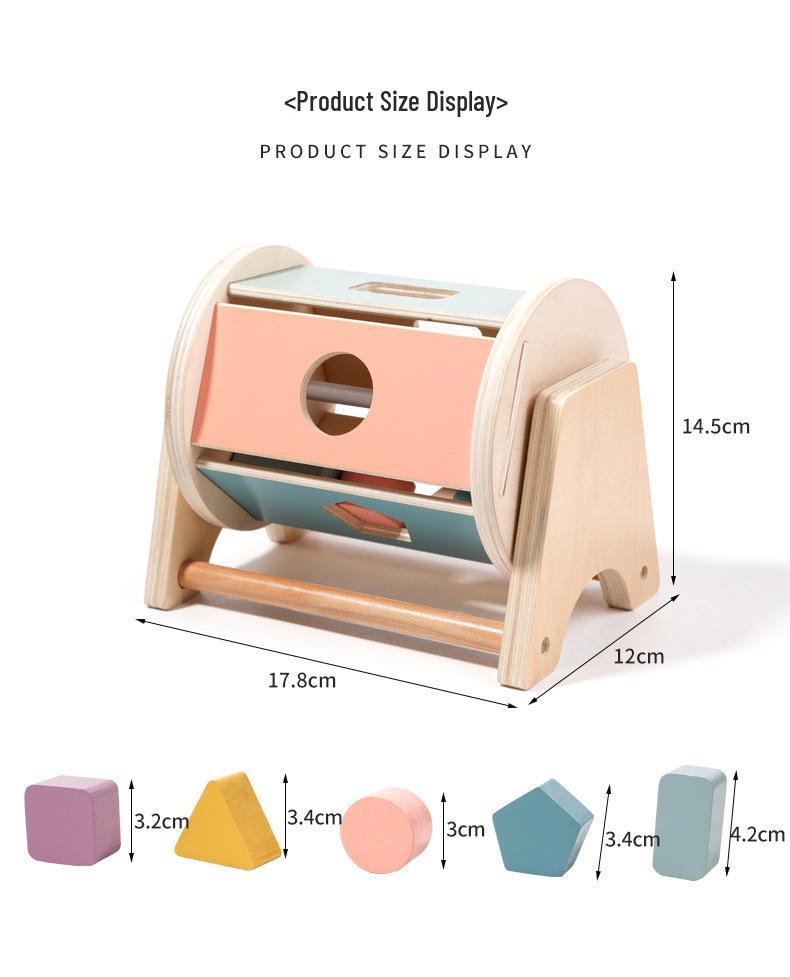 Montessori Wooden Coin & Ball Drop Box - Early Education Science Toy for Kids