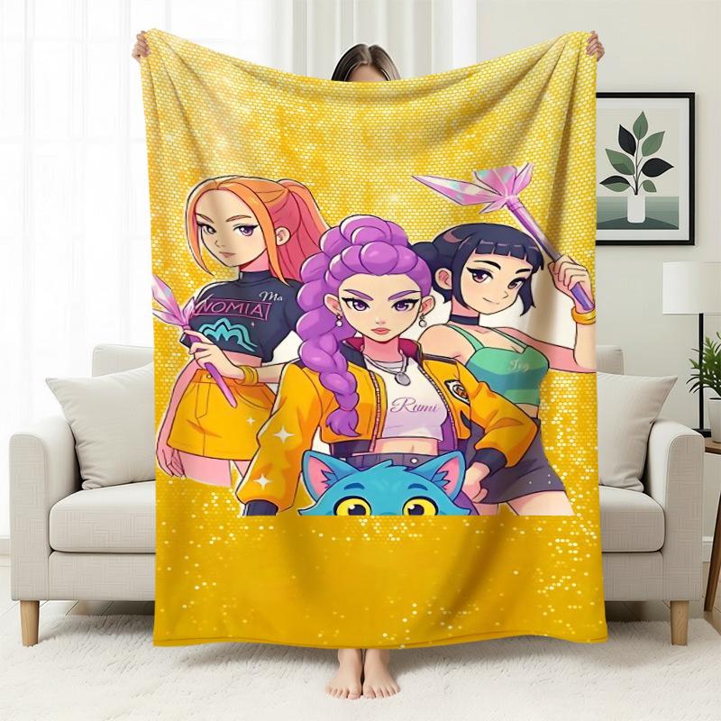 Temu Blanket Kpop Witch Hunters Blanket Flannel Blanket Office Home Sofa Blanket Nap Blanket