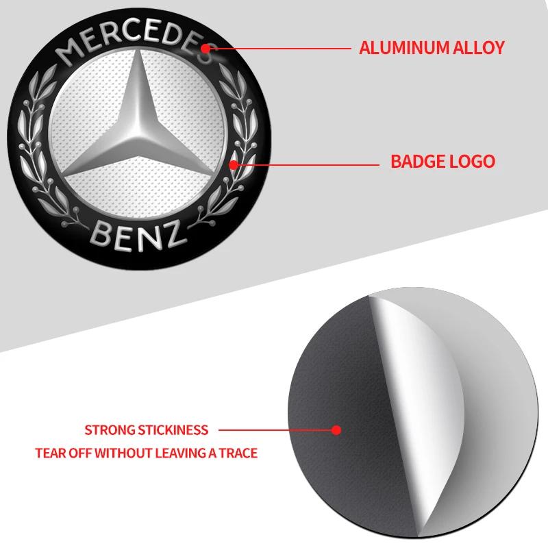 4 Stück Auto-Emblem Radnabenkappen Aufkleber Radkappen Abziehbild Für Mercedes Benz B/C/E/S-Klasse A-Klasse C200L GLC GLK CLA Zubehör