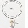 Gold Cross Pendant Necklace, Stylish and Simple Stacking Design Pendant Necklace Gift