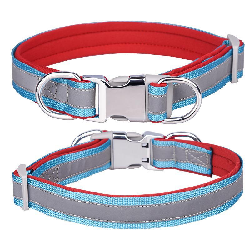 Adjustable Reflective Anti-Choke Dog Collar for Small & Medium Dogs