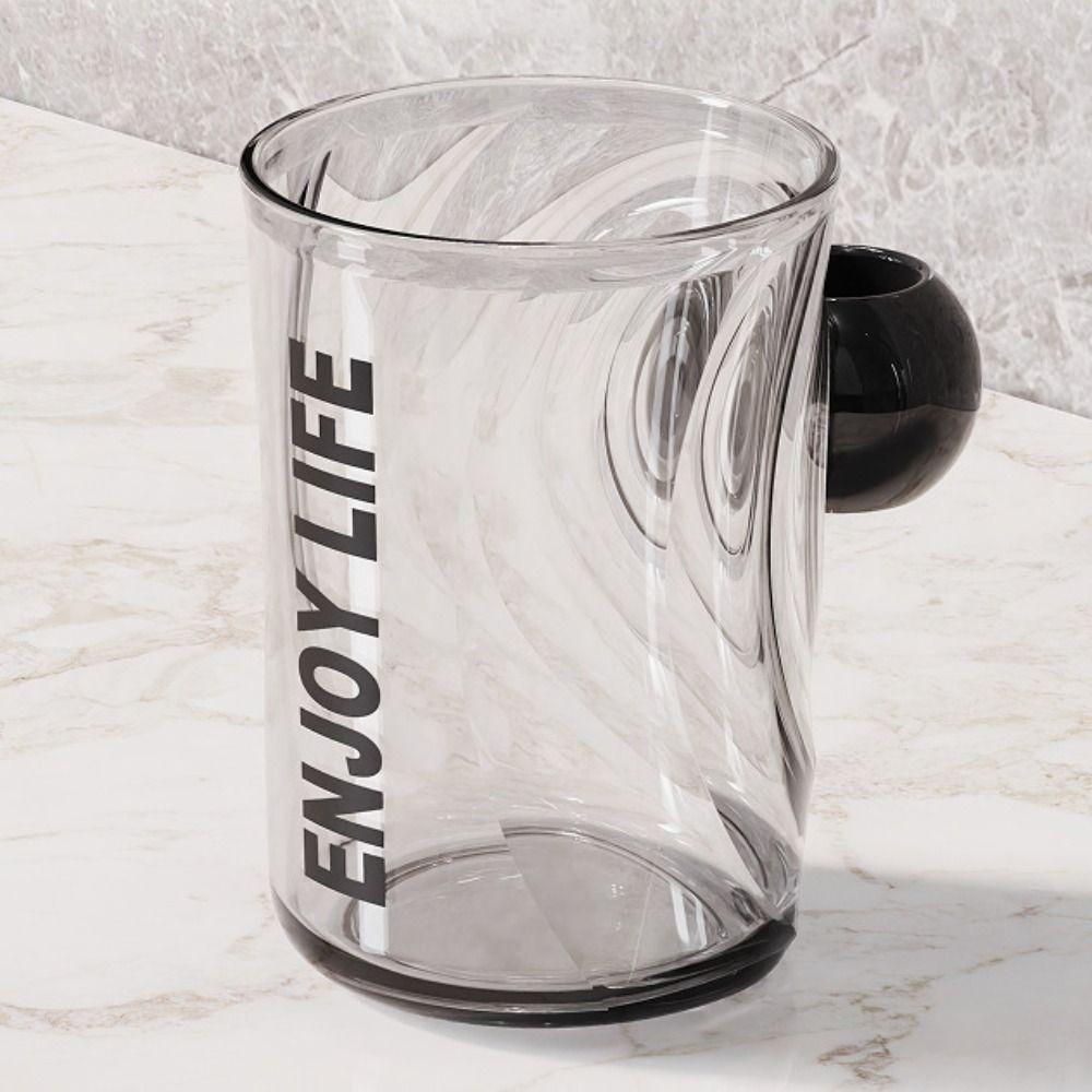 

Transparent Mouthwash Cup Plastic Toothbrush Holder New Tooth Glass прозорий