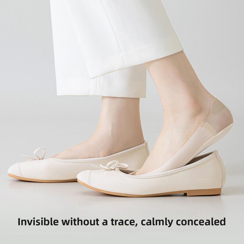 Hidden-invisible Women's Socks - Summer Lightweight Cotton-bottom Sweat-absorbing Silicone Anti-slip Non-slip Short Socks