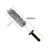 Car Wash Brush Plush Premium Wheels Brush Non-Slip Handle Easy To Cleaning Rims Spokes Wheel Barrel Cleaning Brush