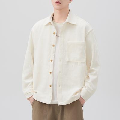 New Spring Japanese Retro Men's Loose Knitted Shirt Casual Shirt American Jacket