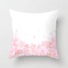 Peach Leather Velvet Fresh Pink Flower Pillowcase Home Sofa Pillow Cushion Cover Core-free