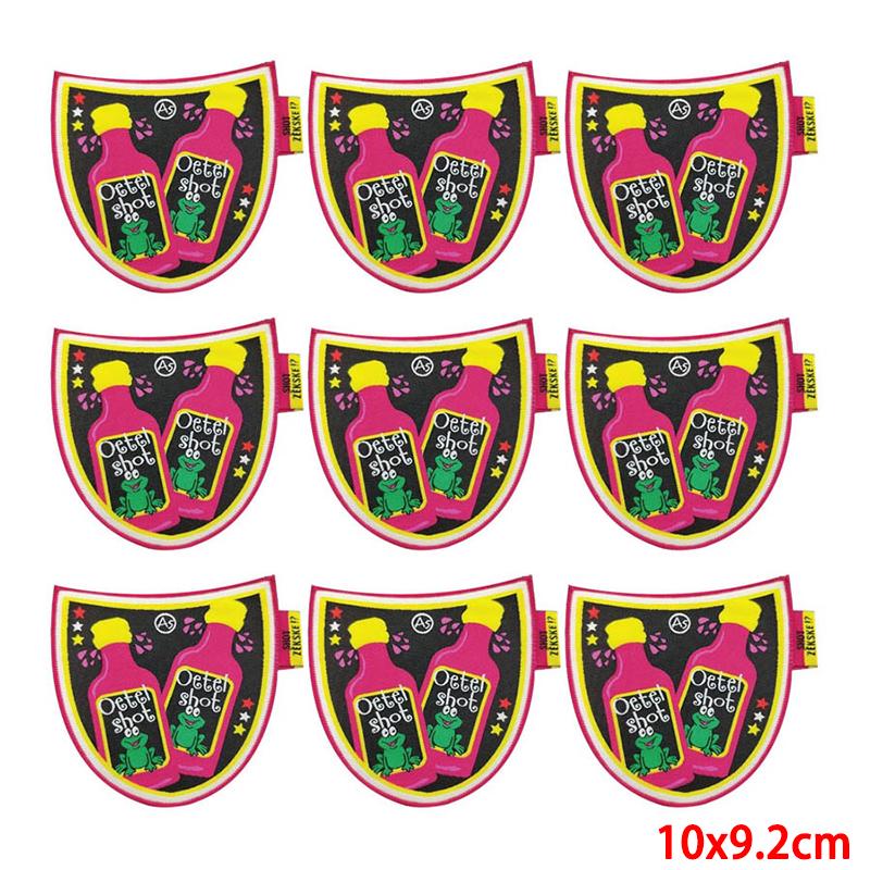 10 Pcs/lot Embroidery Patch Iron On Patches For Clothing Patches On Clothes Jackets Decor Applique Sew Supplies