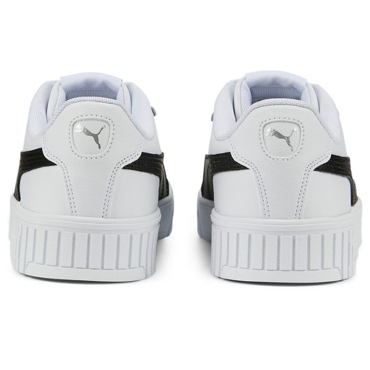 Puma Carina 2.0 White Black Women Sneakers Silver 385849-07