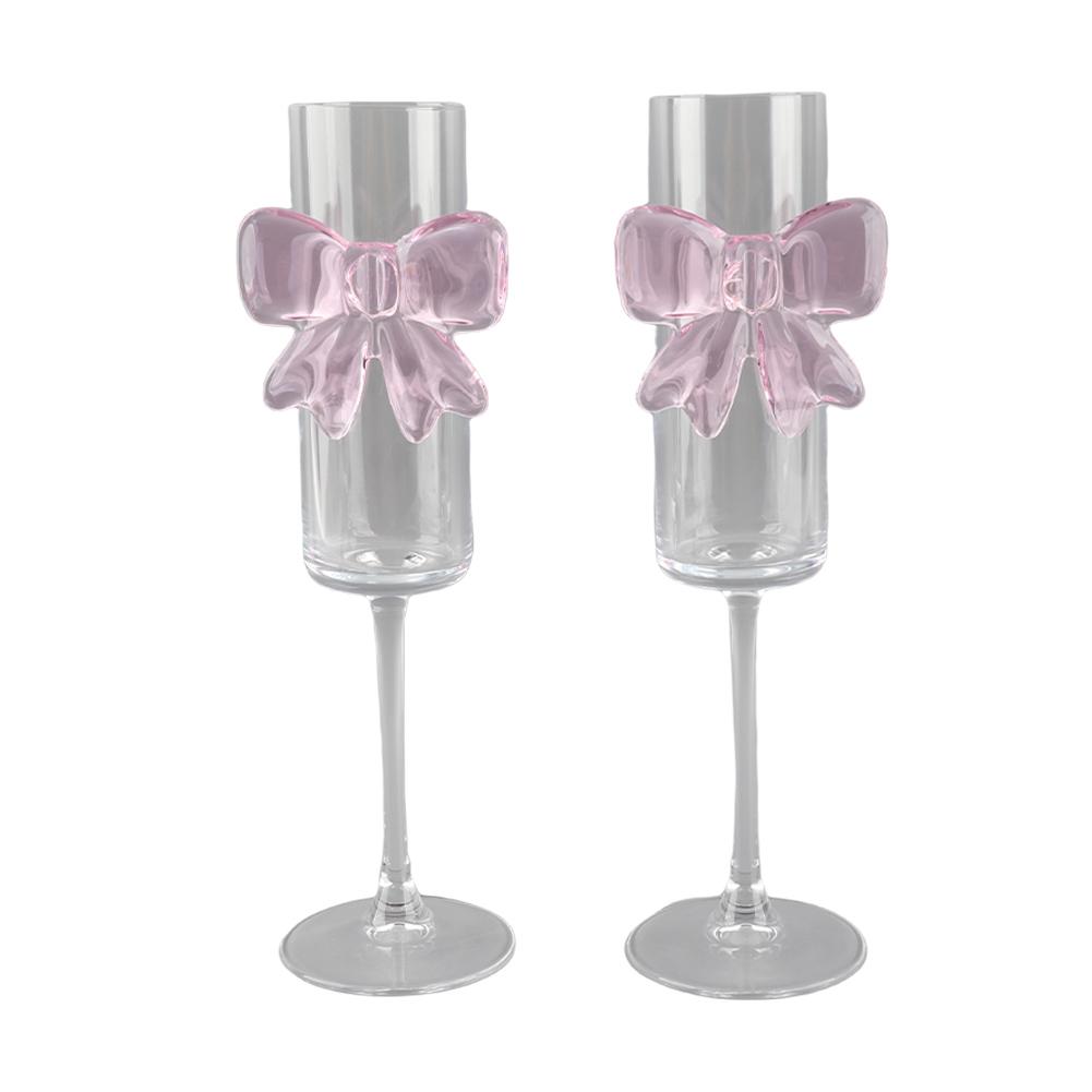 Champagne Glass Cocktails Glassware with Reinforced Stems for Weddings Engagements Bridal Shower Party