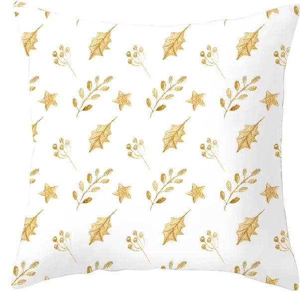 Christmas Decoration Cushion Cover for Sofa Livingroom Throw Pillow Cover % Polyester Resuable Pillow Case Drop Shipping