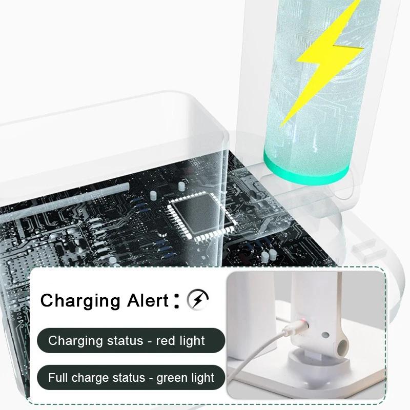 LED Desk Lamp USB Rechargeable 3 Levels Dimmable Touch Night Light Eye Protection Foldable Table Lamp For Bedroom Bedside Desk