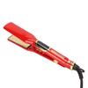 Electronic Hair Straightener Professional Curling Flat Iron Curler for Beauty Salon M Red