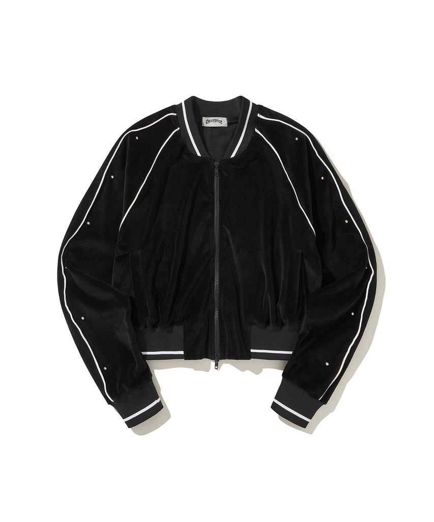 Dauspice (Duc) Velor Stadium Jacket Black