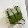 Large Capacity Contrast Color Bucket Bag for Women  New Spring Autumn  Crossbody Shoulder Bags Chic Commute Totes