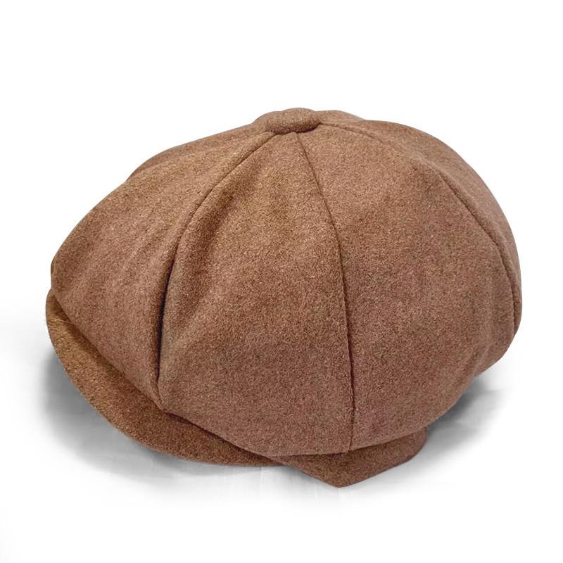 Wool Blend Octagon Hat For Men Women With Adjustable Fit For Winter Outdoor Casual Wear