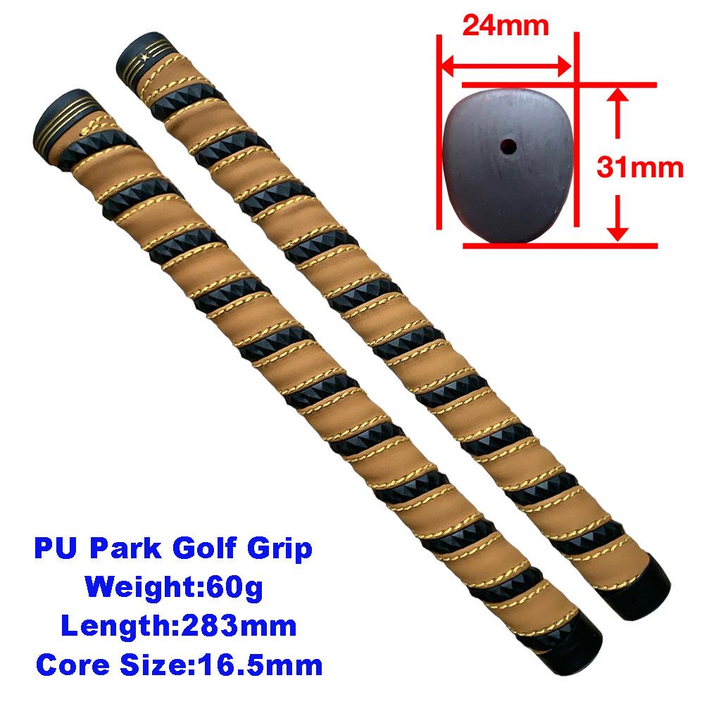 Customizable Park Golf Grip with Embroidered Anti-Slip Wrap