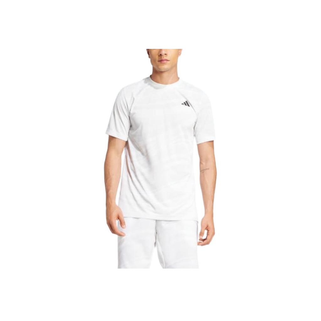 Adidas Climacool Comfortable Crew Neck Pullover Short Sleeve Tennis Shirt Men Tops White JN7027