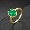 Jewelry Popular Ring Simulation Plain Emerald 8 * 10 Denier Shape Retro Temperament Women'S Jewelry
