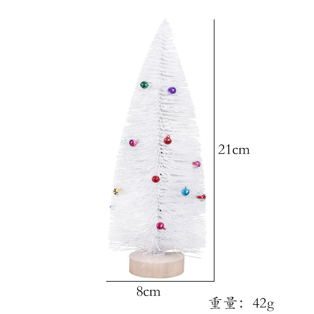 Artificial Mini Christmas Tree With White Bells And Snowy Pine Needles Stylish Festive Decoration