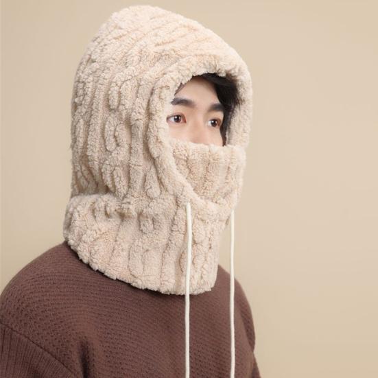 Fleece Balaclava for Women Winter One Piece Hat Scarf Set Windproof Ski Face Cushion Thermal Neck Warmer for Cold Weather