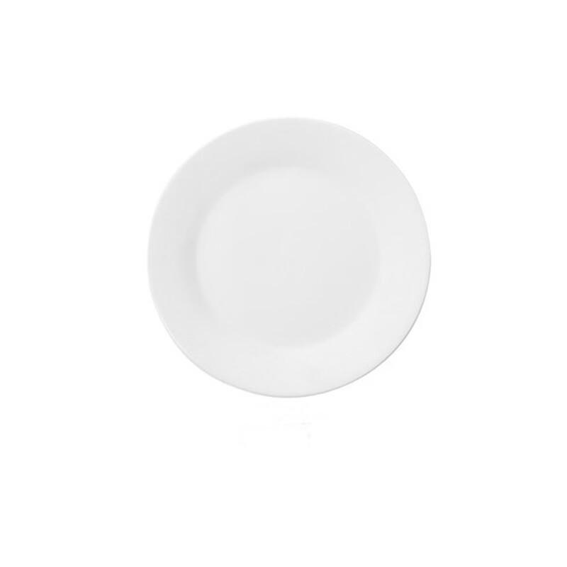 Dairui'en White Ceramic Round Dinner Plates