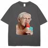 Funny Grandma Licking Red Popsicle Meme T Shirt Cute Granny Ice Cream Humor T Shirts Casual Cotton Oneck Tees Unisex
