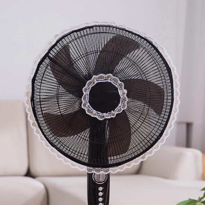 Fan Safety Mesh Cover 40/45cm Anti-Pinch Hand Dustproof Protective Net Breathable Guard for Home Living Room
