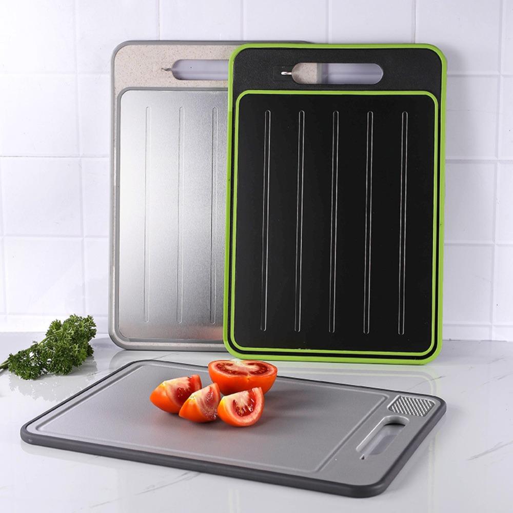 Double Sided Quick Defrosting Tray Rectangular Chopping Board Thaw Meat Board  Fish