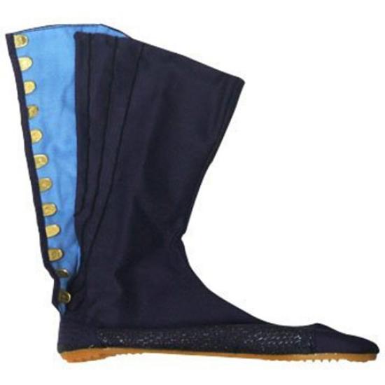 Rikioh Tabi Power Navy PW12B Sewn-on Socks, 12-Piece Kohaze, Blue, 26.5cm,