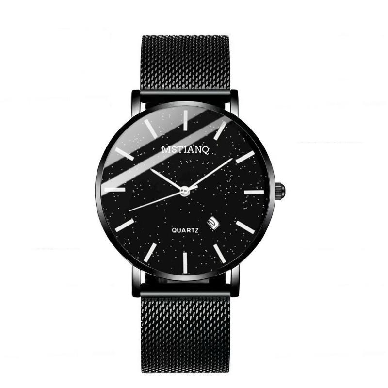 Teen Thin Watch Men's High School Student Trend Non-Mechanical Watch Junior High School Student Quartz Simple Watch