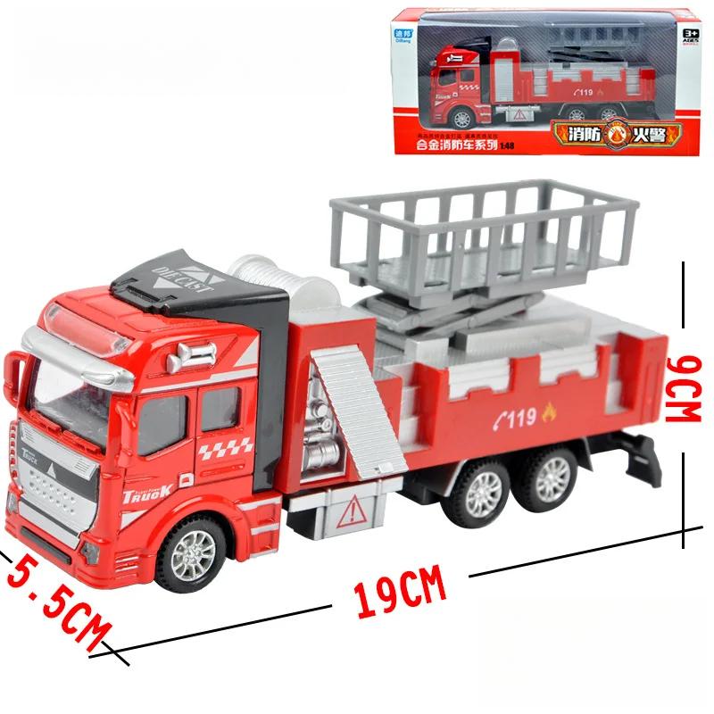 

1:64/48/42 Модель игрушечного автомобиля из сплава, литого под давлением, инженерный подъемник, спасательная пожарная машина, серия игрушечных автомобилей, инерционные автомобили, детские подарки B98-1