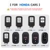 Genuine Leather Car Key Case Cover Key Bag For Honda Accord Civic Crv Vezel City CRIDER Fit Protect Set Car Accessories