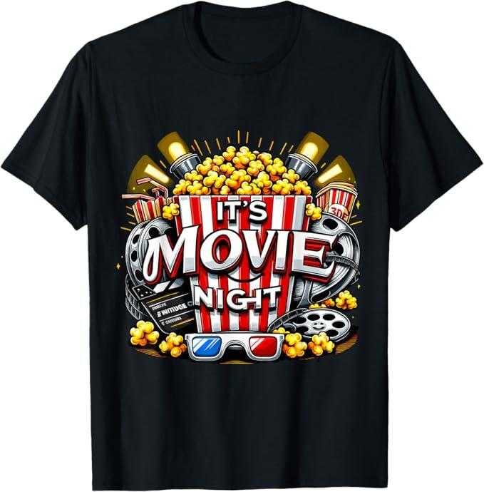 Это футболка  Киноночь Попкорн Кино  Унисекс XL