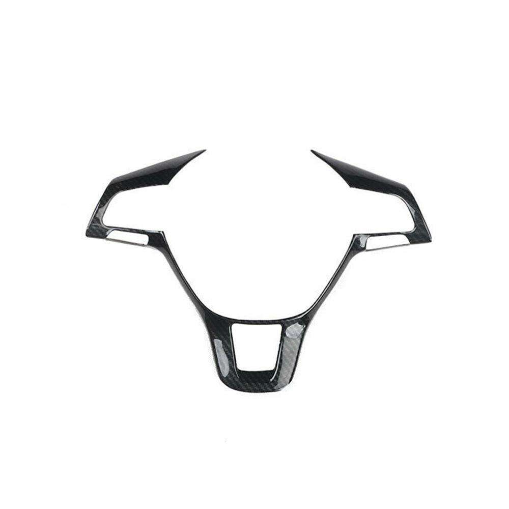 For Volkswagen VW Jetta MK6 2015 2016 2017 2018 Carbon Fiber Look ABS Car Interior Steering Wheel Frame Trim Cover