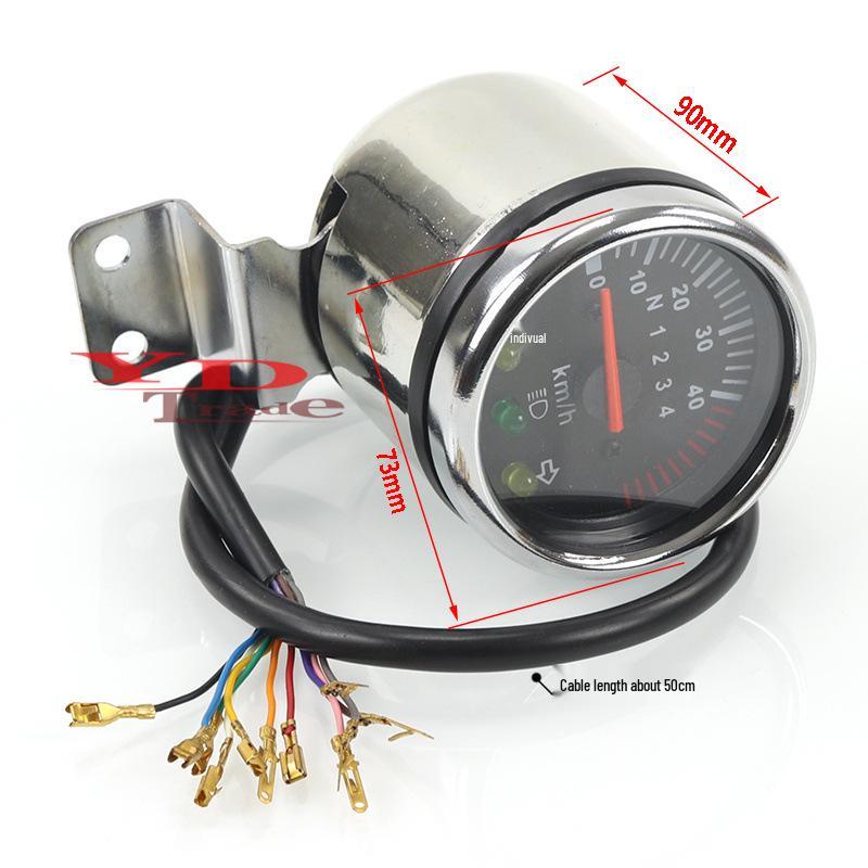 ATV Beach Buggy Off-Road Odometer & Speedometer with Gear, Beam, and Turn Signal Indicators