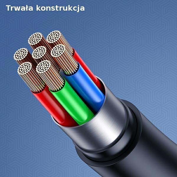 Kabel Lightning USAMS 1m Szybkie ładowanie Czarny