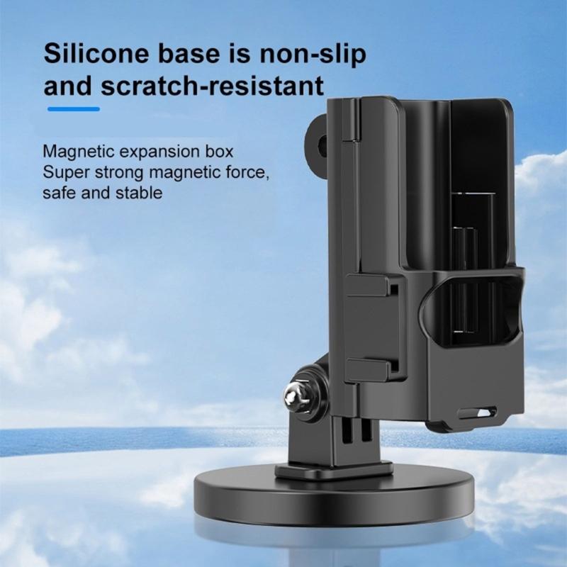 Camera Magnet Bracket Expansion Holder With Cold Shoe Secure Grip For Pocket 3 Videographers