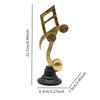 Music Note Sculpture Musical Sculpture Statue Musical Figurine Musiccal Note Statue for Office Fireplace Bedroom Desk Cabinet